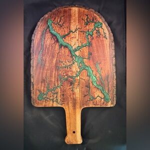 Fractal burned  pizza board